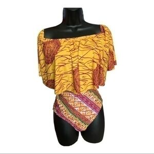 🔴AMAZON 2pc ruffled bikini never worn